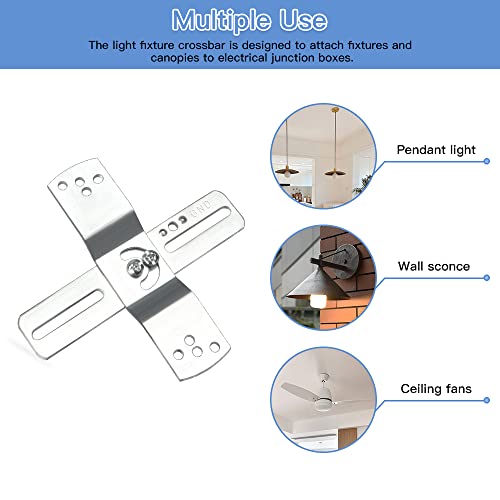 Helunsi Universal Ceiling Fan Mounting Brackets
