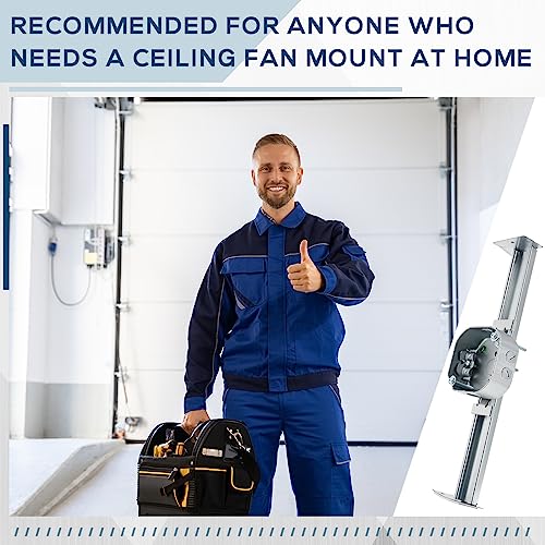 Adjustable Ceiling Fan Electrical Box Brace - 4 Pieces