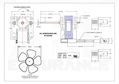 Universal Electric Motor for Broan Bathroom Fans