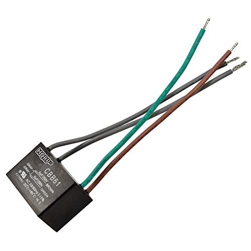 HQRP 5uf+5uf 4-Wire Ceiling Fan Capacitor
