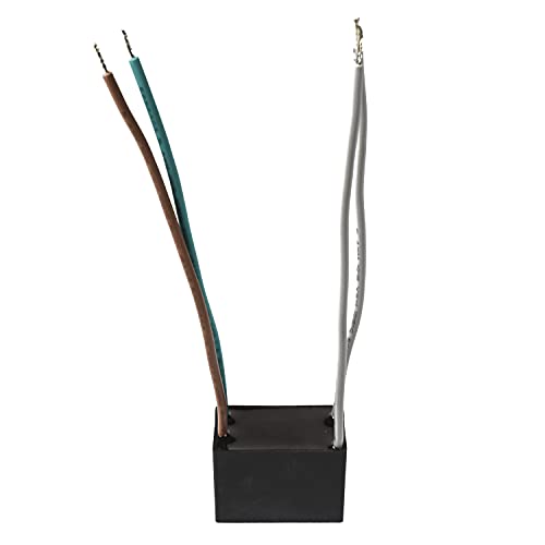 HQRP 5uf+5uf 4-Wire Ceiling Fan Capacitor