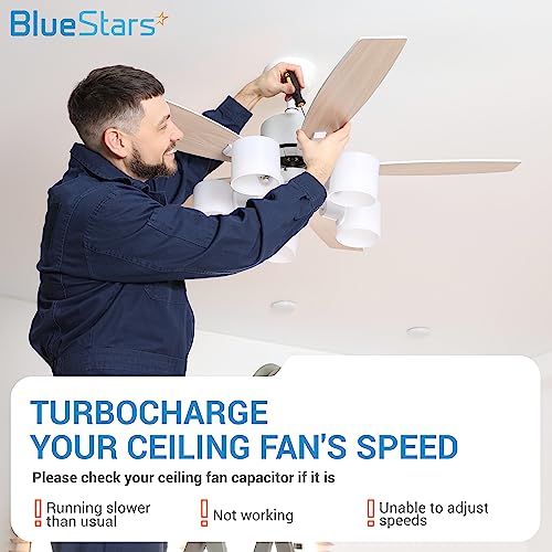 BlueStars 250V Ceiling Fan Capacitor Replacement - Pack of 1