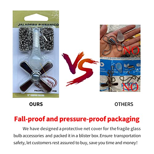 Nickel Beaded Ceiling Fan Pull Chain Set