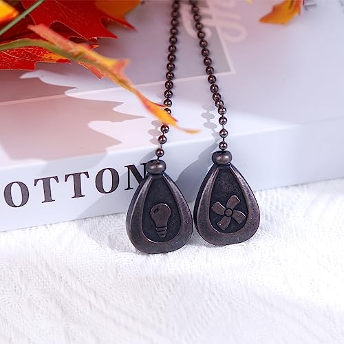Bronze Ceiling Fan Pull Chain Set - 2 Pack