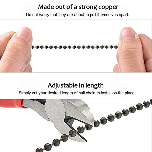 Bronze Ceiling Fan Pull Chain Set - 2 Pack