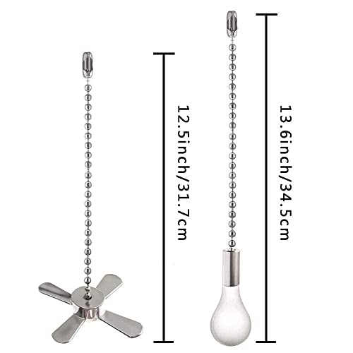 Decorative 13.6-Inch Ceiling Fan Pull Chain Set