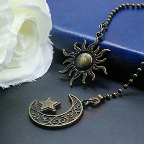 Bohemian Ceiling Fan Pull Chain Set - Moon & Sun