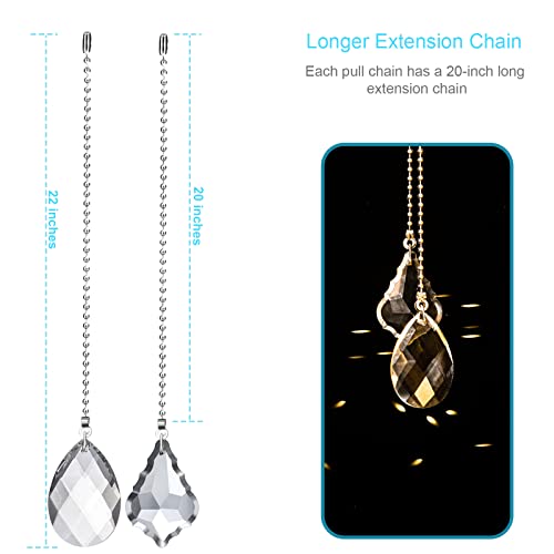 Set of 2 Ceiling Fan Pull Chains with Extensions