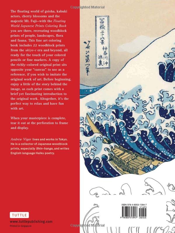 Floating World Japanese Prints Coloring Book