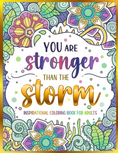 Inspirational Adult Coloring Book with Motivational Quotes