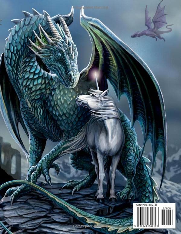 Fantasy Coloring Book: Mythical Creatures and Fairies