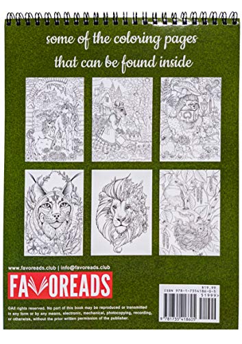 Fantasy and Nature Coloring Book for Relaxation