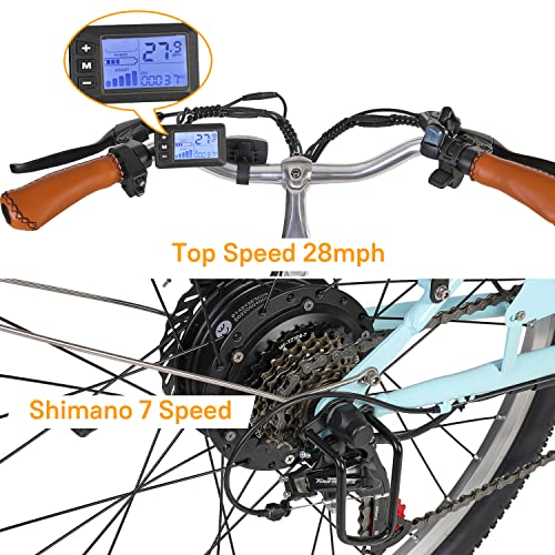 GELEISEN 500W Electric City Cruiser Bike