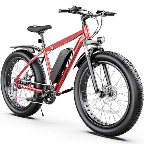 Vivi 26" Fat Tire Electric Mountain Bike, 500W