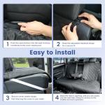Allansing Waterproof Back Seat Cover for Cars/SUVs