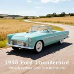 1955 Ford Thunderbird Diecast Model - Luxury Green