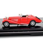 Classic Red Diecast Antique Car Model, 1:28 Scale