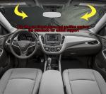 GVEN Red Windshield Sun Shade for Luxury Cars