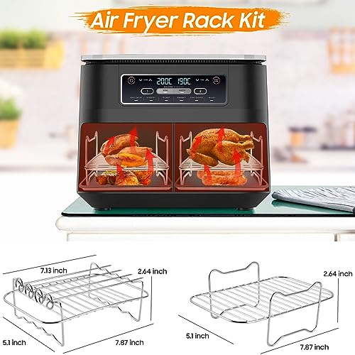 9-Piece Silicone Air Fryer Accessories for Ninja & Tower