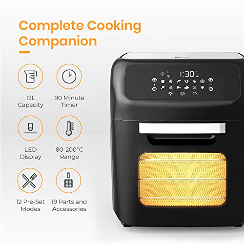 Pro Breeze 5-in-1 12L Air Fryer Oven 1800W AF-04