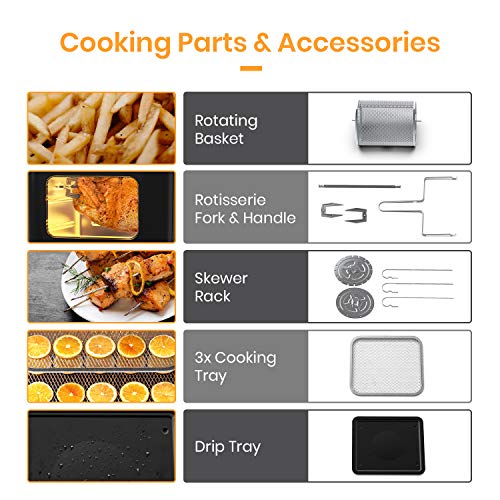 Pro Breeze 5-in-1 12L Air Fryer Oven 1800W AF-04
