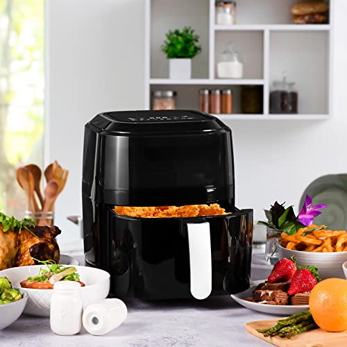 Innoteck 5L Air Fryer - Healthy, Compact, Gloss Black