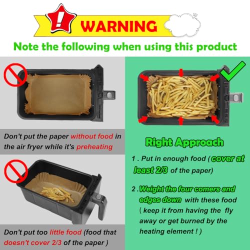Air Fryer Liners for Ninja, Tower, Instant Vortex