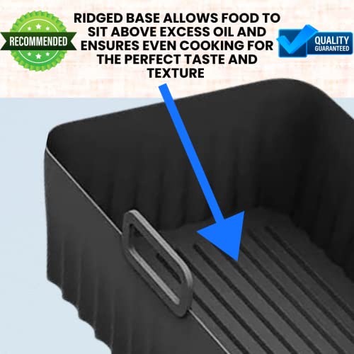 Reusable Silicone Liner 2-Pack for Ninja Dual Air Fryer