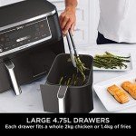 Ninja Foodi MAX Dual Zone Air Fryer AF451UK, 9.5L, Black