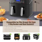 LADYSONS Silicone Air Fryer Liners for Ninja AF500UK