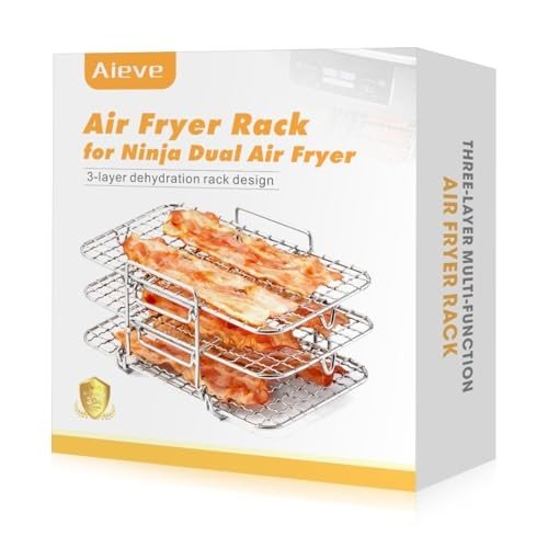 Ninja Dual Air Fryer 3Tier Rack for Efficient Cooking