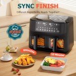 Cookwise 9L Dual Air Fryer AF2-40D06: XL Capacity, 2 Drawers, 9-In-1 Presets