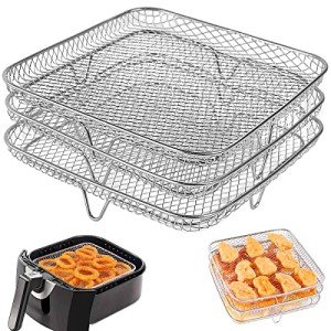 Stackable Stainless Steel Air Fryer Dehydrator Racks