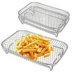 Stackable 3-Tier Air Fryer Rack for Ninja