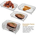 Stackable 3-Tier Air Fryer Rack for Ninja