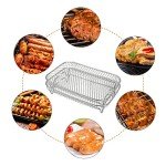 Stackable 3-Tier Air Fryer Rack for Ninja