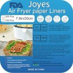 Air Fryer Parchment Paper Liners, 200 Count