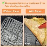 Air Fryer Square Parchment Paper - 100 Pieces