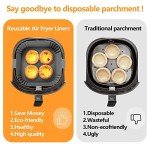 Silicone Air Fryer Liners - 2 Pack Square