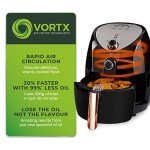 Tower 4.3L Family Size Air Fryer - Black/Rose Gold