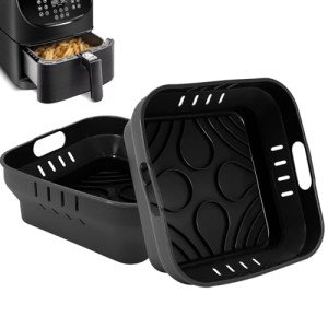 YINGRACE Foldable Silicone Air Fryer Liners - 2 Pack