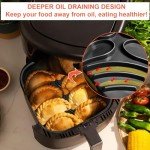 YINGRACE Foldable Silicone Air Fryer Liners - 2 Pack