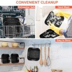 YINGRACE Foldable Silicone Air Fryer Liners - 2 Pack