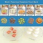 5-Layer Stainless Steel Dehydrator Rack for Air Fryers
