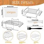 4-Piece Air Fryer Rack Set for Ninja Models