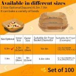 Air Fryer Parchment Paper Liners, 100 Pack