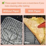 Disposable Air Fryer Paper Liners - 100 Pack