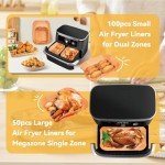 150 Air Fryer Liners for Ninja and More