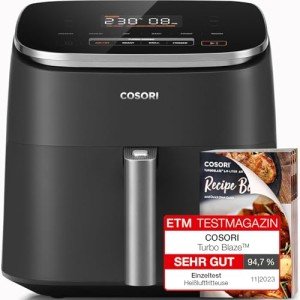 COSORI TurboBlaze 6L Air Fryer Fast, Quiet & Compact Cooking