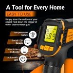 Infrared Thermometer Non-Contact Digital Laser Temperature Gun -58°F to 1112°F (-50℃~600℃) - for Vehicle Repair, Cooking, Food, Meat, Grilling, Pizza Oven, Freezer, Candy and HVAC-Not for Humans